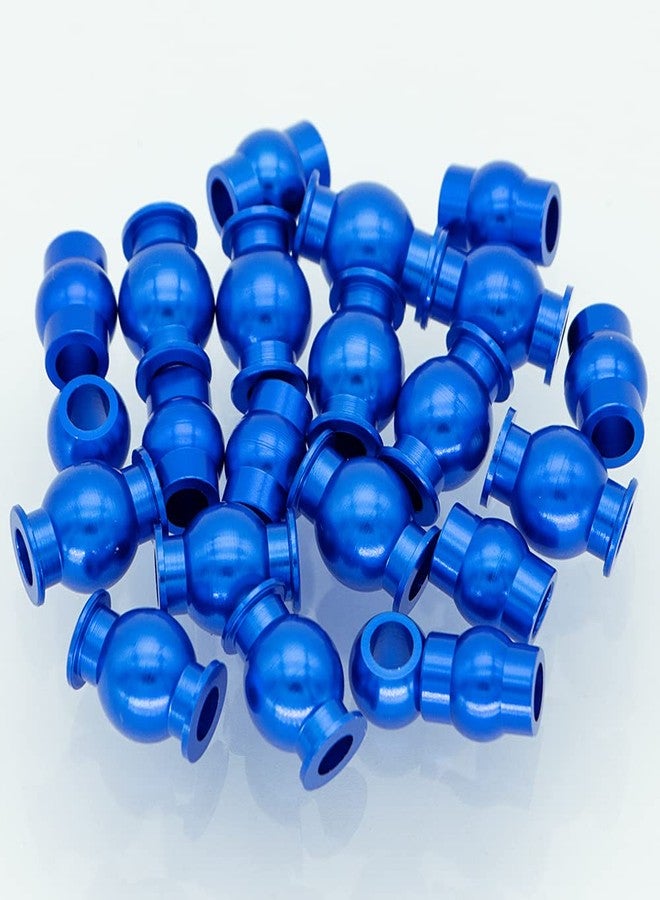 GLOBACT قطع غيار GLOBACT لسيارات Arrma Senton Pivot Ball/Granite/Big Rock/Vorteks/Typhon/Aluminum Tie Rods Turnbuckles Pivot Ball Shock Pivot Ball Steering Pivot Ball Upgrade Parts بديلة لـ Arrma AR330515 (أزرق) - Image 3